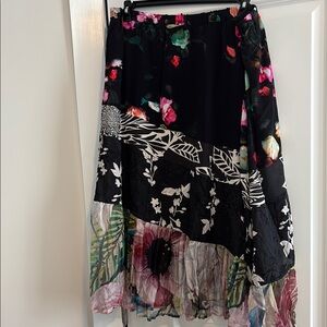NWT Alembika Tiered Skirt with Underskirt